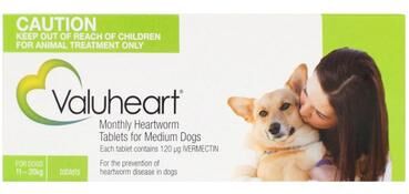 Valuheart For Medium Dogs 23-44 Lbs Green 6 Pack