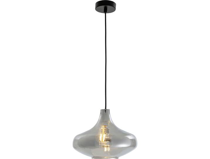 Pendellampe Laila Grau/Schwarz Metall/Glas B 28 cm - Pendellampe