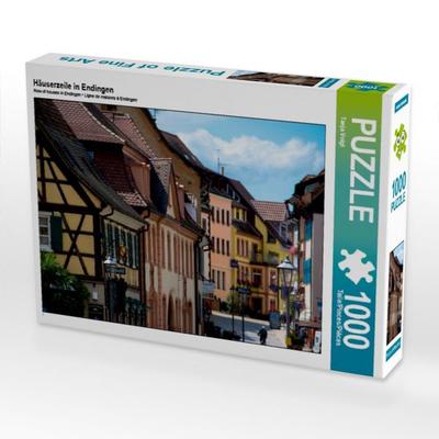 CALVENDO Puzzle Häuserzeile in Endingen | 1000 Teile Lege-Größe 64 × 48 cm Foto-Puzzle für glückliche Stunden