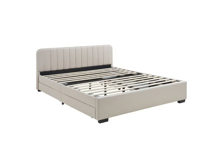 Lit double Nofrenna 160 x 200 cm beige