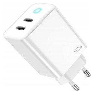 Jellico EU19 GaN 40W PD Universal Smart Device Super Fast Charger 2x USB-C / USB (40 W, 3 Ports) (EU19WH)