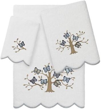 Authentic Hotel and Spa 100% Turkish Cotton TERESA Scallop Embellished Towel Collection.