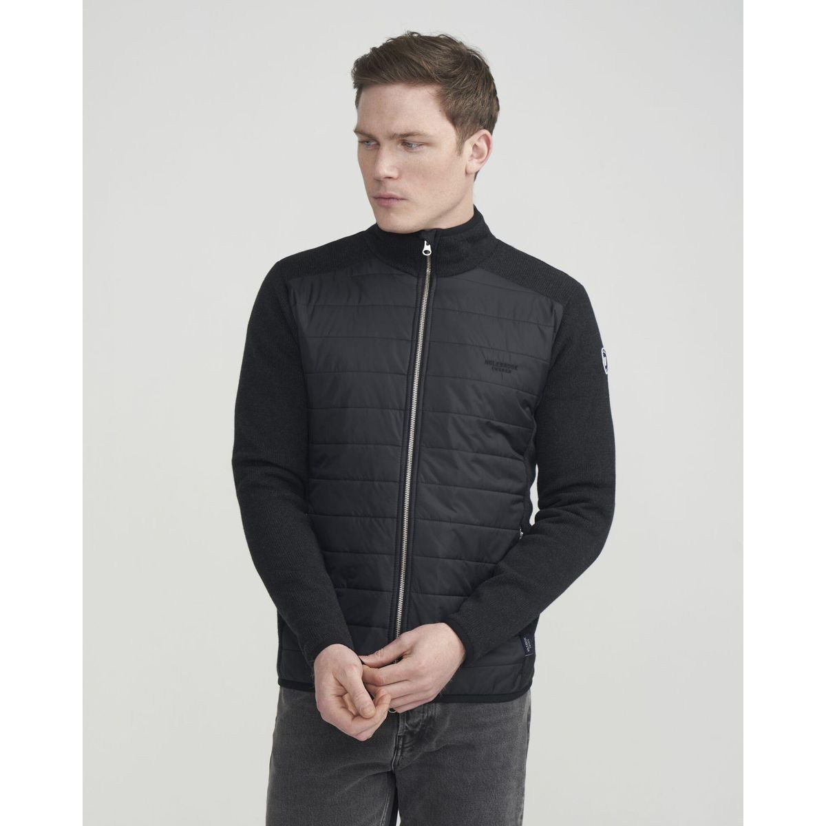 Holebrook Peder Fullzip WP black mel. (998) S H01406-998-S