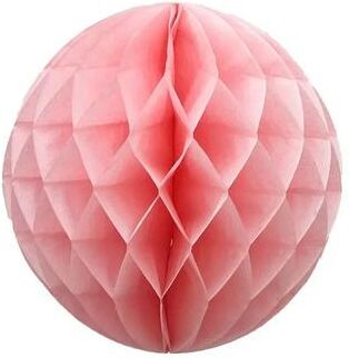 Uplift Essentials Honeycomb Paper Lantern Ball Event Decoration light Pink 6 In