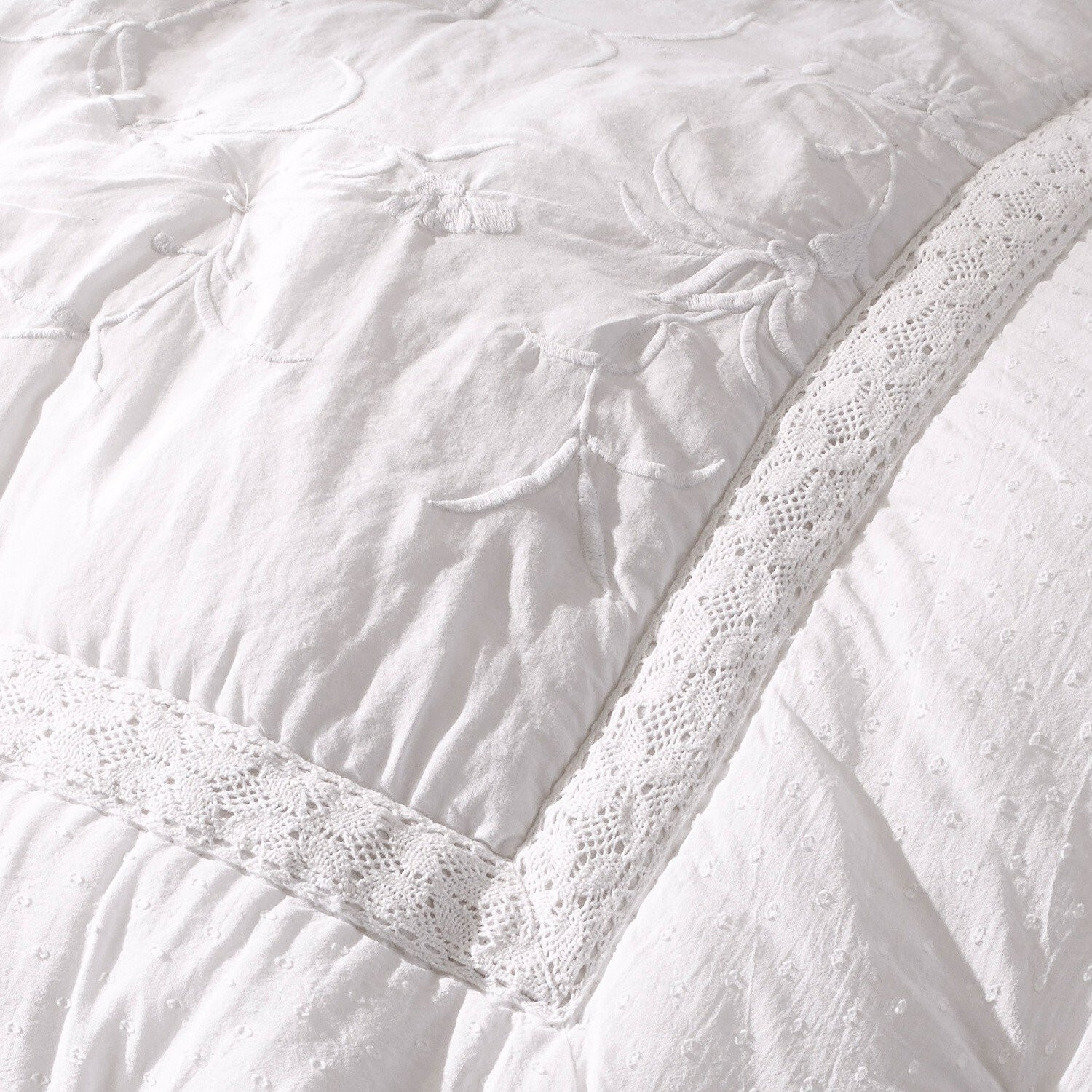 Loberon Quilt Pittefaux wit voor volwassenen