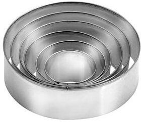 Formine biscotti Tescoma 631360 DELICIA Tondo d. 3 - 8 cm Silver