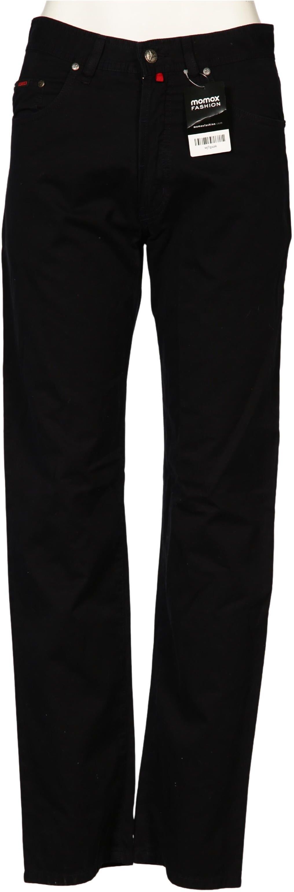 Carlo Colucci Damen Jeans, Schwarz, Gr. W32, Baumwolle - Second Hand
