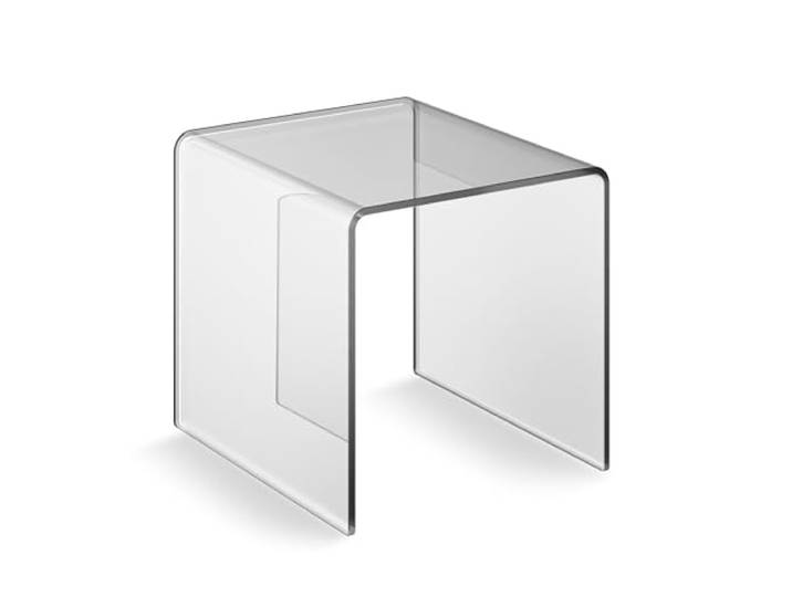 EH Design Acrylglas Beistelltisch I Couchtisch, Mini Nachttisch, Mini Tisch, Transparentes Marken Acrylglas, Materialstärke 8mm, 34 x 30 x 30 cm