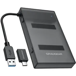 GRAUGEAR G-2603-AC Speicherlaufwerk-Docking-Station USB 3.2 Gen 1 (3.1 Gen 1) Type-A Schwarz