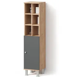 MIDISCHRANK Fucino Anthrazit 30 x 130.6 cm große Tür
