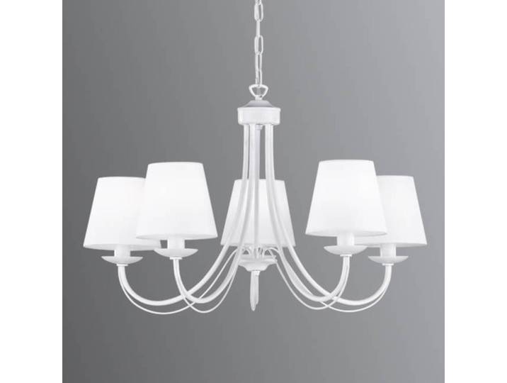 Trio Lighting Kronleuchter Cortez, dimmbar, weiß / opal, für Wohn- / Esszimmer, Metall, Kronleuchter