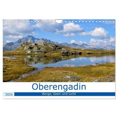 Oberengadin - Berge, Seen und Licht (Wandkalender 2026 DIN A4 quer), CALVENDO Monatskalender