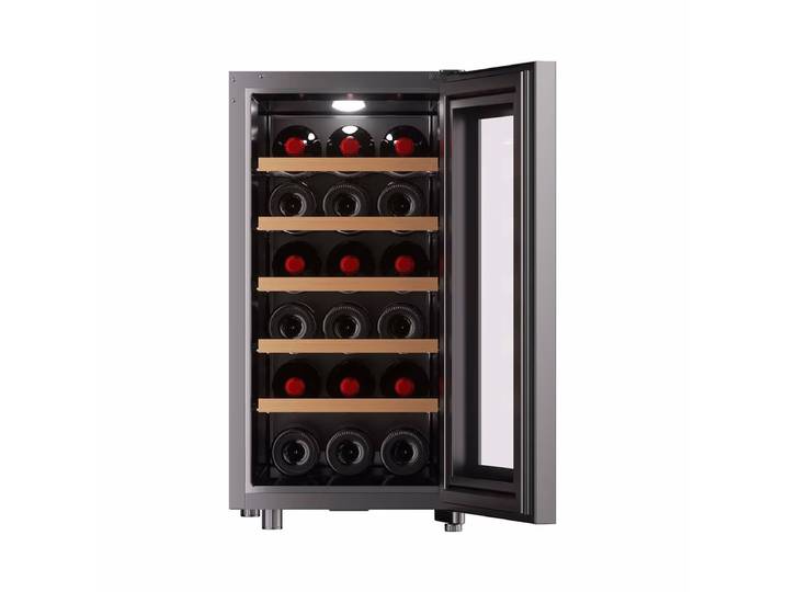 Climadiff CUVEE18 Weinkühlschrank – Weinkühlschrank freistehend – schwarz