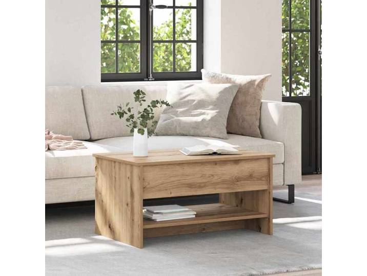 Table de Canapé Magnifique - Marron Table basse - Pour Salon chambre - Chêne artisanal 80x50 5x41 5cm CL3544411