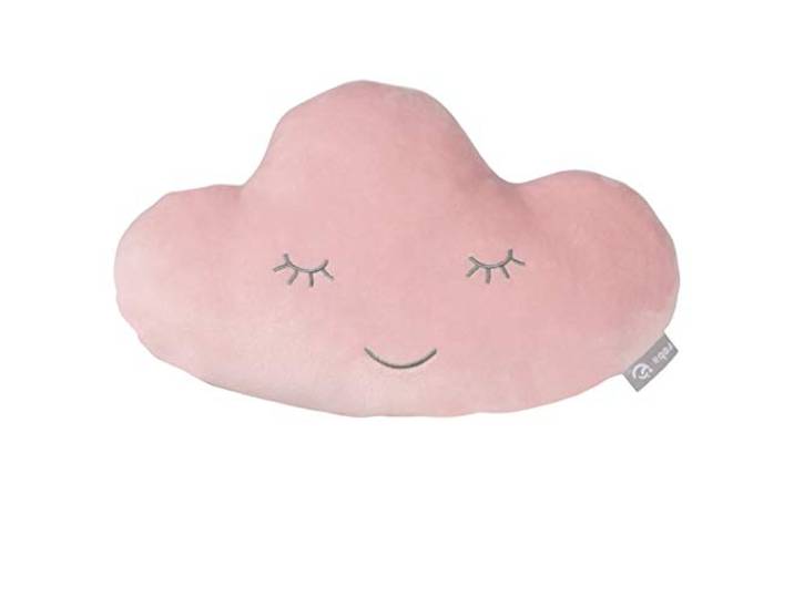 roba Kuschelkissen in Wolken Form - roba Style - Weiches Dekokissen für Baby- & Kinderzimmer - für Mädchen & Jungen - Rosa / Mauve