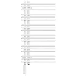 Zehnder Design-Heizkörper Yucca Asym elektrisch, RAL 7031, 1000x82x478 mm, mit integrierter Steuerung und modularer Bedienung