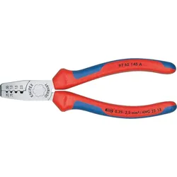 KNIPEX Crimpzange 145mm für Aderendhülsen Mehrkomponenten-Hülle 97 62 145 A