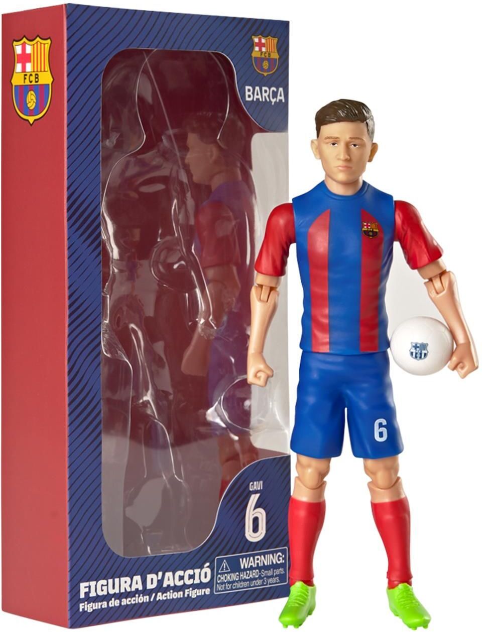 Banbo Toys: Fc Barcelona Sockers - Gavi Action Figure (20cm) (83576)