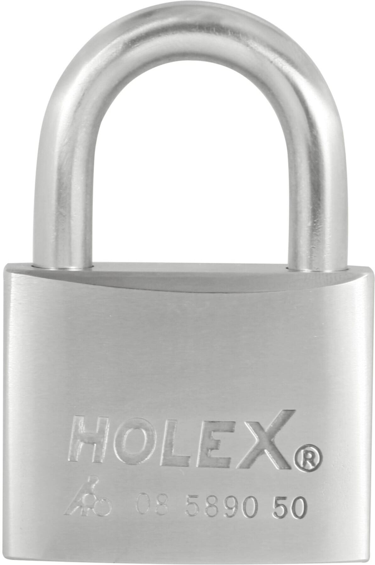 HOLEX Zylinderschloss verschiedenschließend Edelstahl 50 mm (085890 50)