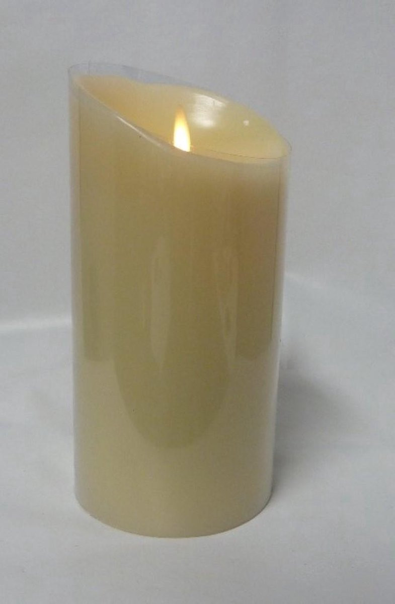 Magic Flame LED kaars creme 19 cm