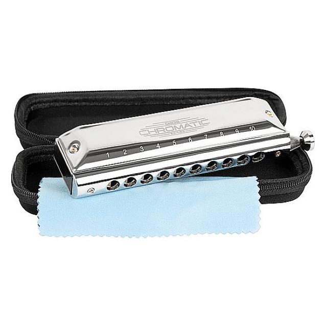 Cascha HH 2272 Chromatische Mundharmonika - 10 Löcher - 40 Töne - C4 bis F#6 (Mundharmonika, Chromatisch) (52296283)