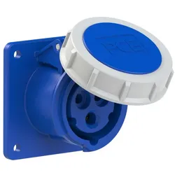 PCE 3132-6 CEE-Anbausteckdose gerade (75x75mm) 16A 3p 6h IP67 31326