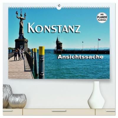 Konstanz - Ansichtssache (hochwertiger Premium Wandkalender 2027 DIN A2 quer), Kunstdruck in Hochglanz