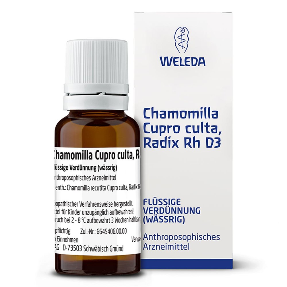 WELEDA AG Chamomilla Cupro culta Radix Rh D3 Dilution 01630097