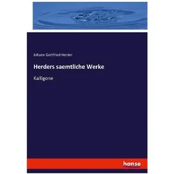 Herders sämtliche Werke, Fachbücher von Johann Gottfried Herder