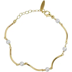 Victoria Cruz A4768-00DP Damenarmband Milan Goldfarben mit Perlen