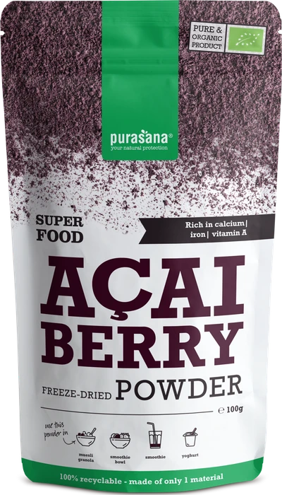 Purasana Açaibes Poeder Bio 100 g Pulver