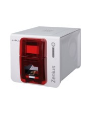 Evolis Zenius Expert Line Plastikkartendrucker Farbe Thermosublimation/thermische Übertragung CR-80 Card 85.6 x 54 mm 300 dpi bis zu 500 Karten/Stunde einfarbig/ 150 Kapazität: 50 Karten USB LAN Fire Red (ZN1H0000RS)