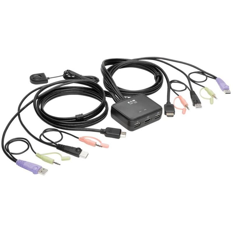 EATON Tripp Lite 2-Port USB/HD Cable KVM Switch