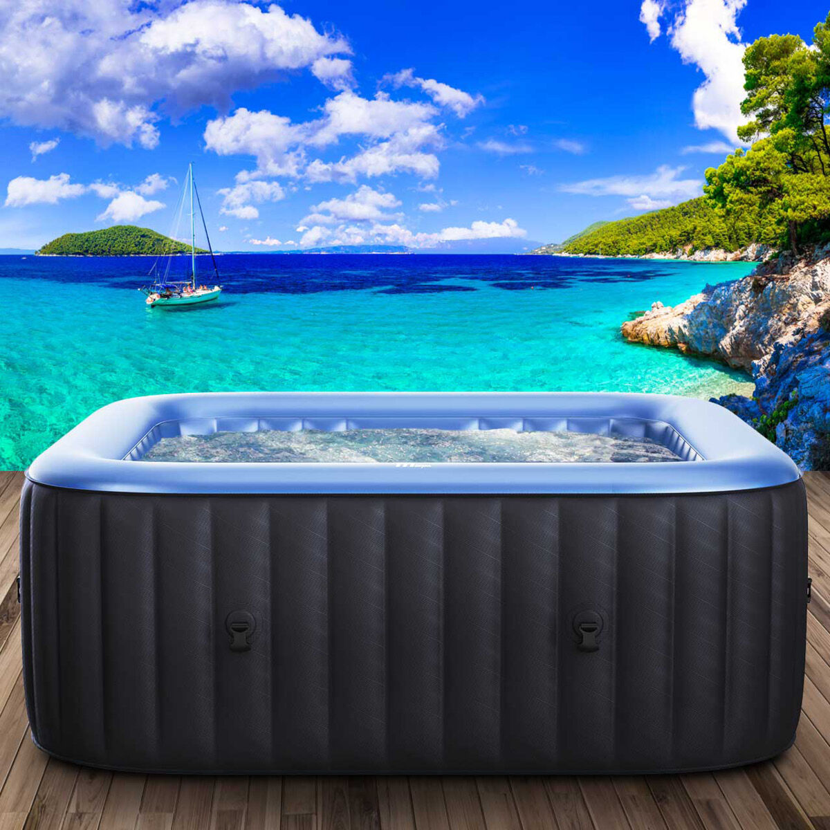 Brast Aufblasbarer Whirlpool MSpa TEKAPO COMFORT 6 Personen