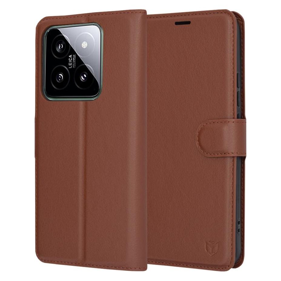Techsuit - Leather Folio - Xiaomi 14 - Brown (Xiaomi 14) (56346505)
