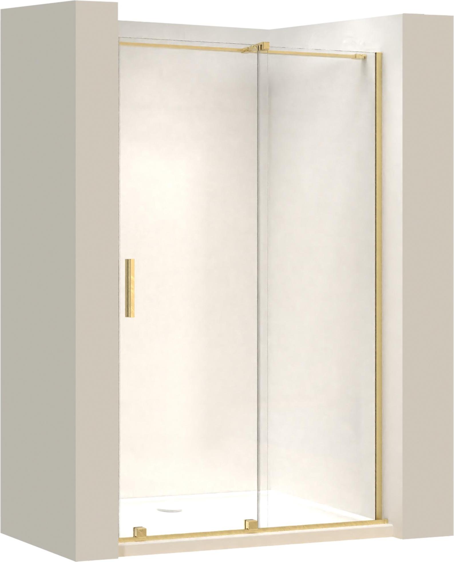 Rea Duschtür Montana 110 Brush Gold + Profil