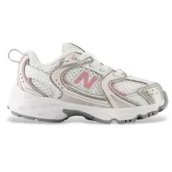 New Balance Unisex für Kinder. IZ530V1 Sneaker 530 Bungee weiß (055 W =21.5 W), Wohnung, Schnürsenkel, Lässig, Masche, Kinderbekleidung