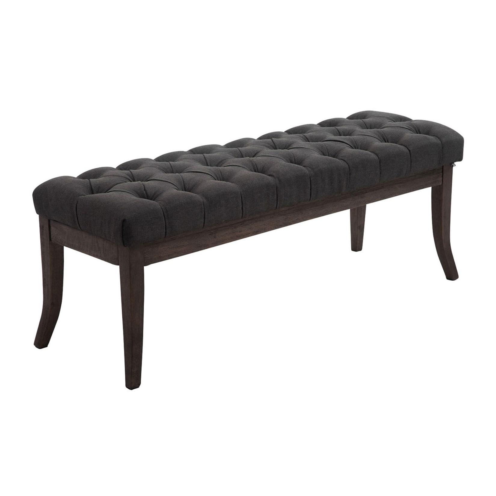 CLP Sitzbank Ramses Stoff antik-dunkel 120 Farbe: dunkelgrau, Größe: 120 cm