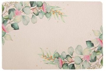 IH Casa Decor Eva Placemat Eucalyptus Border - Set of 12