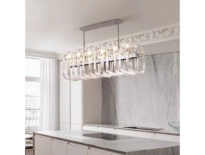 Plafonniers modernes LED lampes suspendues salle à manger décor Restaurant Chrome luminaire maison Art déco Lustre Lampara