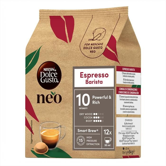NESCAFE' DOLCE GUSTO Neo Espresso Barista 12 Capsule, Multicolore