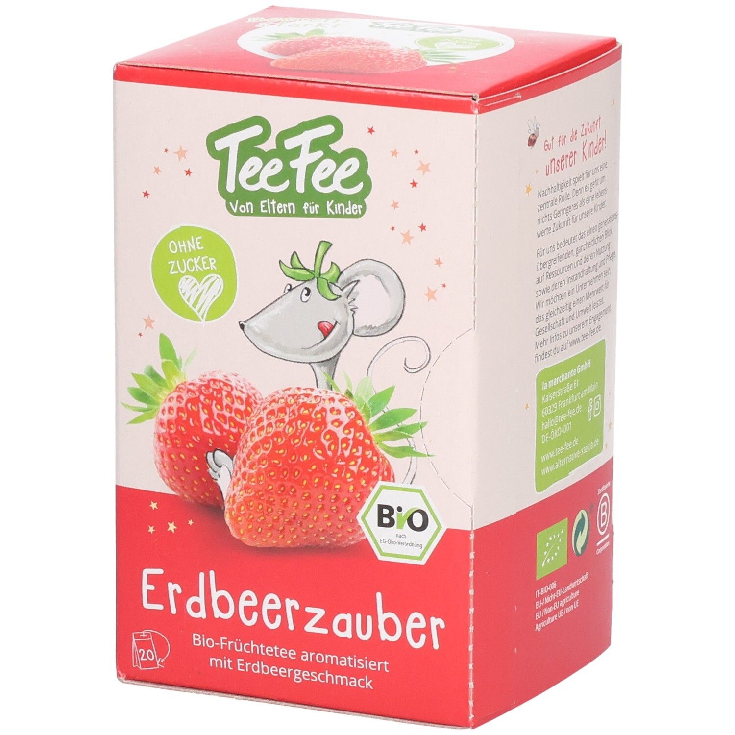 Teefee Kräutertee Erdbeere Btl 20 Stk St Tee