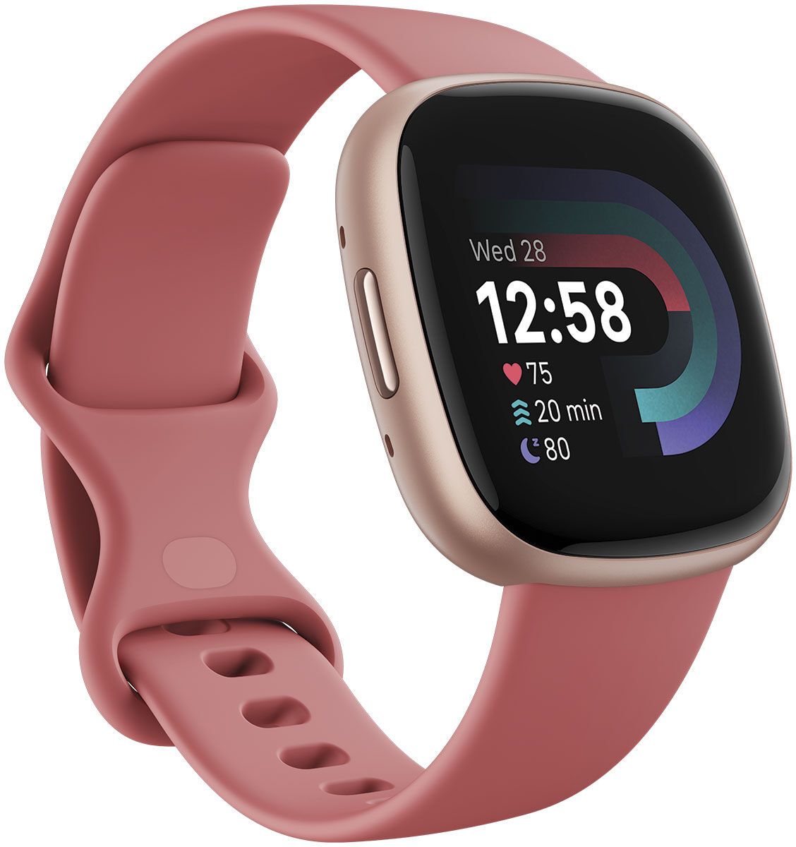 Fitbit Versa 4 älykello Pink Sand / Copper Rose