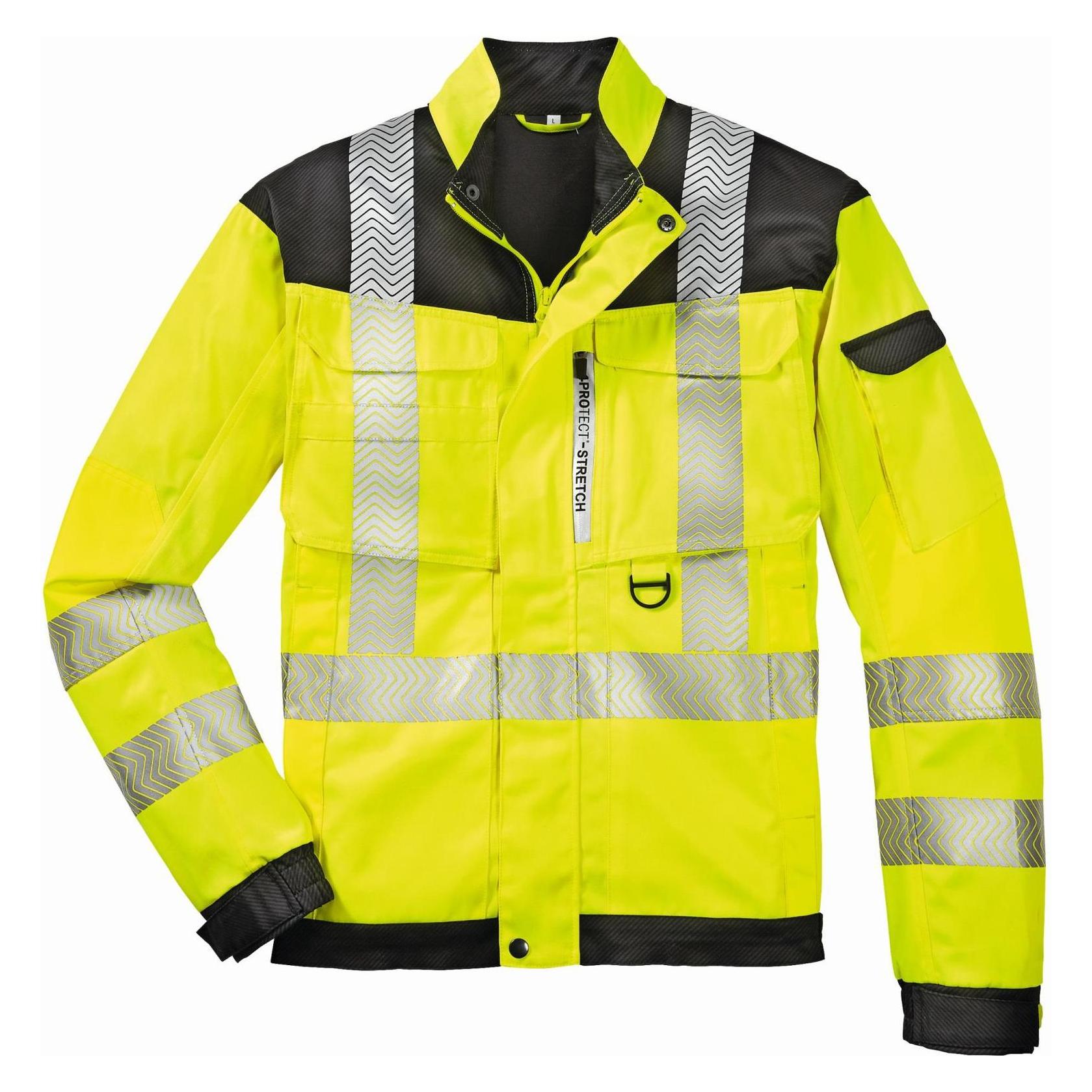 BIG Arbeitsschutz Warnschutz-Bundjacke KENTUCKY leuchtgelb/grau,Gr.L (L) (228247)
