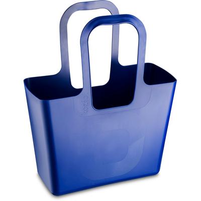 Shopper KOZIOL "XL", blau (midnight), B:44cm H:54cm T:21,5cm, Kunststoff, Taschen, Shopper, Kunststoff, 100% recycelbar, melaminfrei, 100% CO² neutral produziert