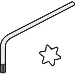 Torx-Winkelschlüssel ISO LK T20P Bruttogewicht 7,2g PRAMET
