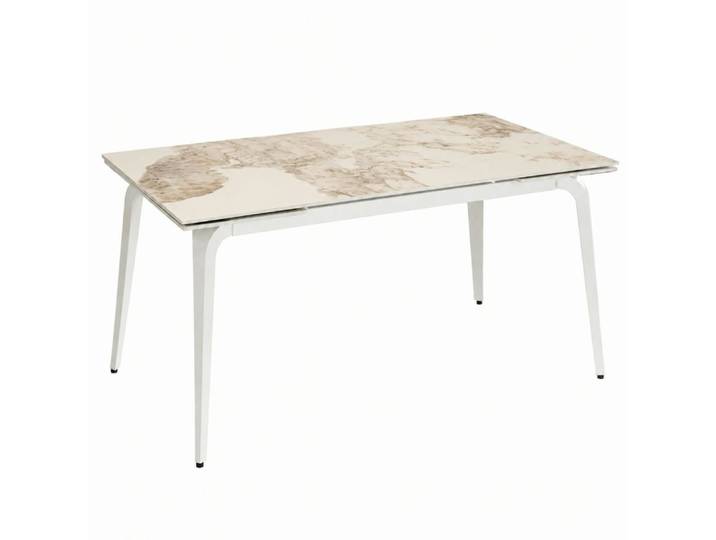 Table extensible céramique marbre beige 160-240 cm