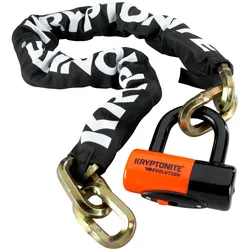 KRYPTONITE Kettenschloss New York Chain 100 cm schwarz, orange