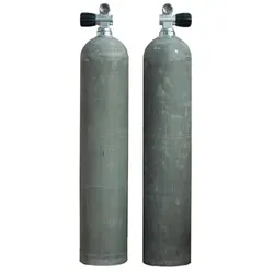 MES Aluflasche mit Ventil 12144RE Handrad rechts - Farbe: natur - Größe: 11.1 L