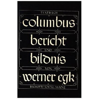 Columbus, Geheftet von , Schott Music, 978-3-7957-3190-8